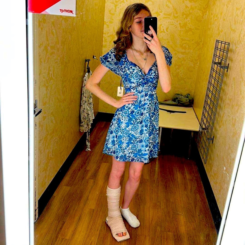 Blue sincerely jules dress